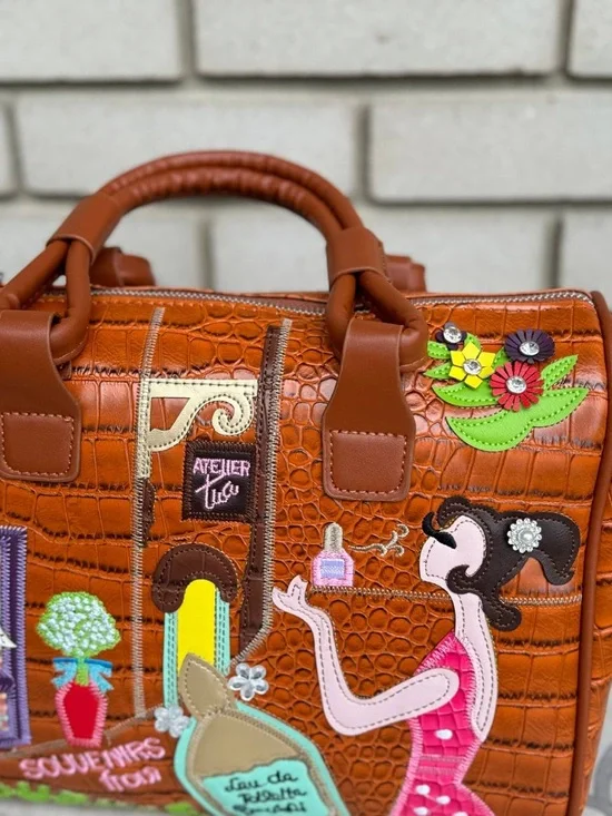 Embellished Women’s Satchel - Picture 8 of 10